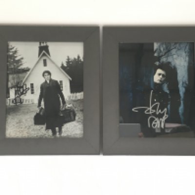Two framed and signed Johnny Depp photos. No COAs. Please note that buyers must satisfy themselves as to the authenticity of any signed items before bidding as we are not experts in this field and will not be held responsible should they prove to be anything other than genuine.