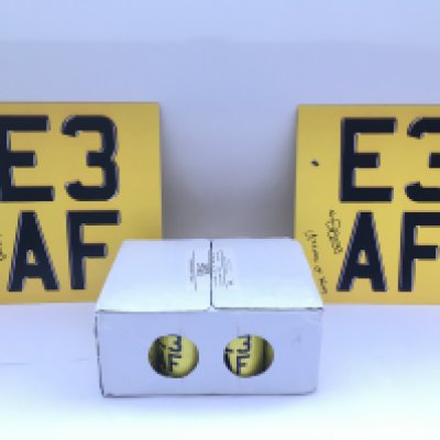 Two signed Dizzee Rascal yellow vinyl LPs and a case of exclusive promotional 'E3AF' tropical beer.