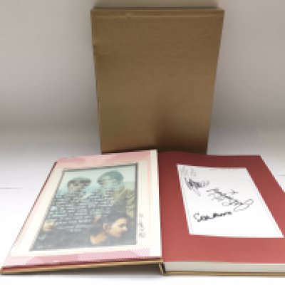 Manic Street Preachers. A numbered and limited edition 'Forever Delayed' book by Mitch Ikeda signed by James, Nicky and Sean and numbered 293/800.
