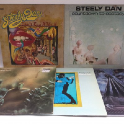 Five Steely Dan LPs comprising 'Countdown To Ecstasy', 'Gaucho' and others.
