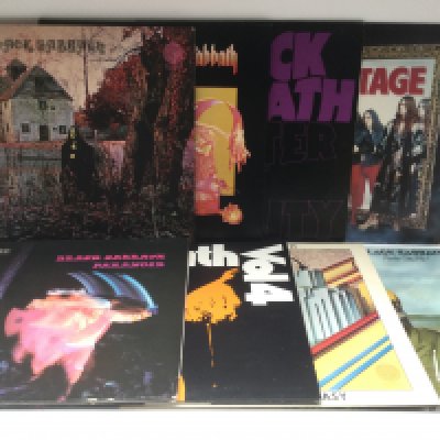 Eight Black Sabbath LPs comprising the self titled debut, 'Paranoid', 'Master Of Reality', 'Vol 4' and others.