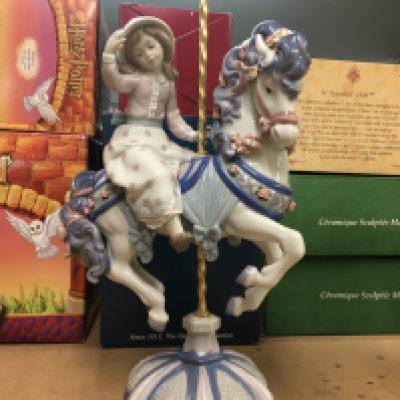 A Lladro figure carousel charm 42 cm