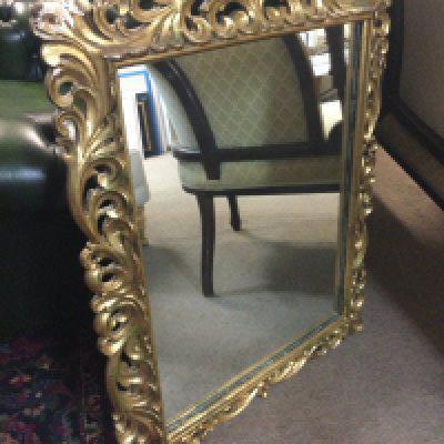 A gilt framed mirror 66cm wide 82cm tall approximately