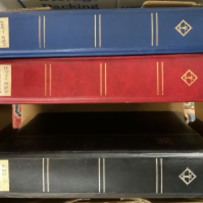 3 Albums of Australian stamps together with 3 additional albums inc Belgium etc.