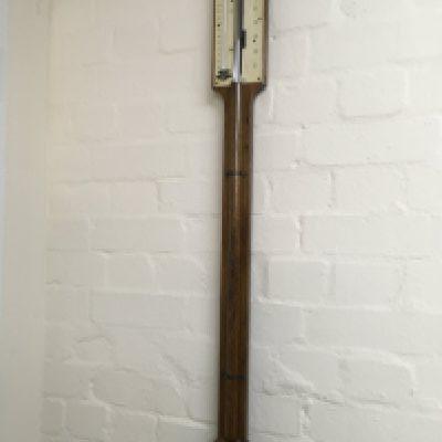 Two Edwardian stick barometers Davis & Son Derby