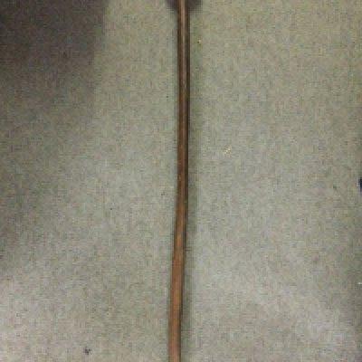 A vintage Teak Knob Kerry 108cm tall. This lot cannot be posted