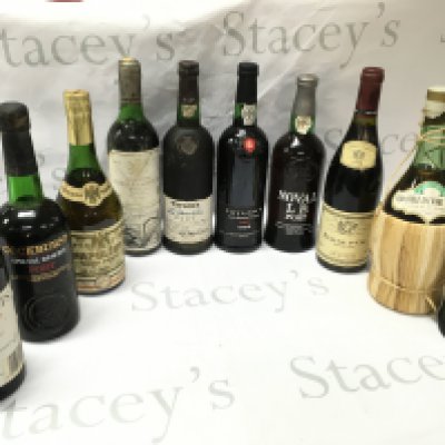 A Collection of spirits including Graham Crusted port bottled 1987, Cockburns Special reserve port, Napoleon french brandy, Marques de Riscal 1983 , Taylors 1988, Noval LB Port, Louis judot 1998 Beaune 1er cru , Vino Delle Fattorie Toscane enopolio di poggibonsi. This lot cannot be posted