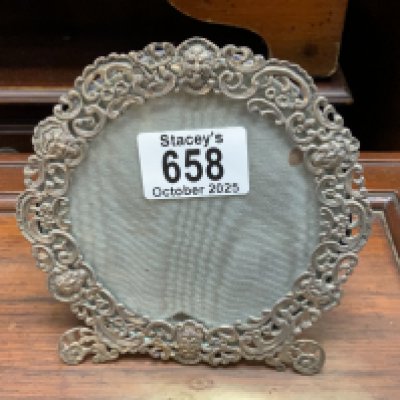 A small hallmarked silver photo frame.- NO RESERVE