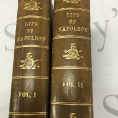 Two volumes the live of Napoleon published y George Virtue .