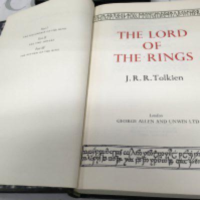 A cased edition The Lord of the rings J R R Tolkien