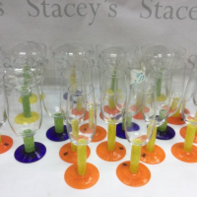 A collection of 20th Century design WMF drinking glasses. Shipping category D.