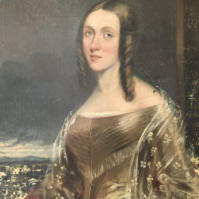 An Early 19th century oil painting on canvas Portrait Study of a young lady unsigned and unattributed. 63x76cm canvas relined.