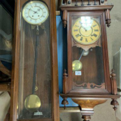 A vintage wall clocks. 122cm / 98cm