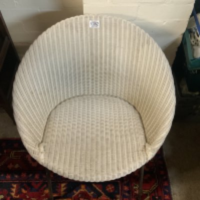 A pair of Lloyd Loom style garden chairs