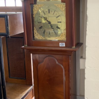 A modern Tempus Fugit brass dial grandfather clock. No reserve.
