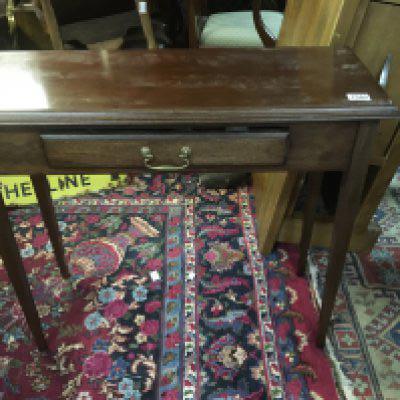 Three mahogany side tables fitted with drawers. NO RESERVE