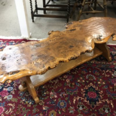 A rustic occasional table , dimensions 64cm long , 148cm wide, 40cm tall.