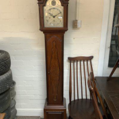 A modern mahogany Tempus Fugit grandmother clock, 173cm
