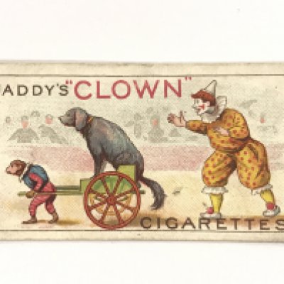 A Taddys Clown cigarette card. Postage category A