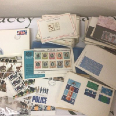 A collection of first day covers from the 1960s onwards Italian stamps British unused pictorial stamps presentation packs and others- NO RESERVE