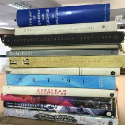 A collection of 12 modern books on modern and contemporary art including European illustration, Art 91, Images 11 etc.- NO RESERVE