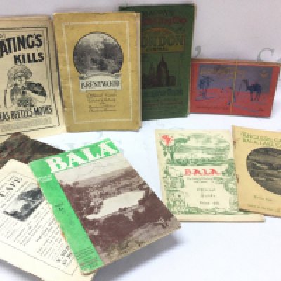 A collection of early postcards , interesting small guides . Postage category B