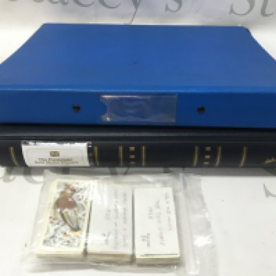 A collection of cigarette cards including Wills , Players and first day cover Paralympics collectors cards. Postage category b