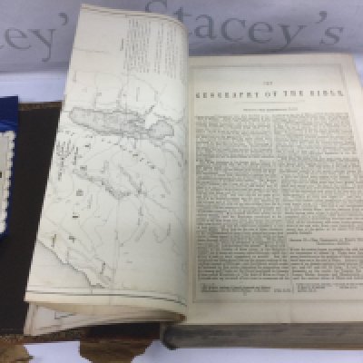 A large leather bound Victorian family bible. Shipping category D.