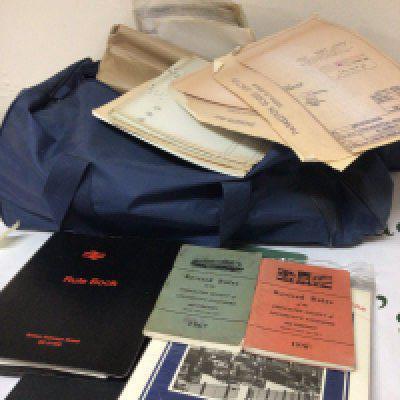 A bag containing a quantity of 1960s and later British Rail Rule books Railway Journals and other related Ephemera.