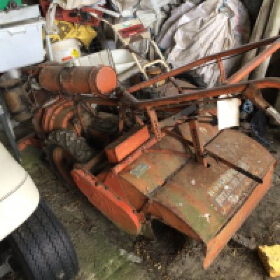A Vintage Howard Petrol engine Rotavator for restoration barn stored.