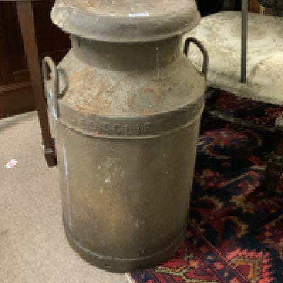 A Vintage milk churn from a local dairy in westcliff On sea.