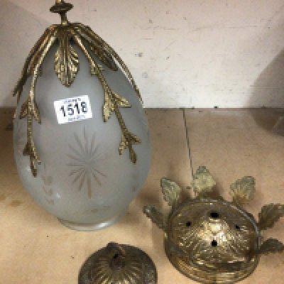 A hall light of classical style, having gilt metal mounts. NO RESERVE