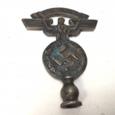 A small flag topper possible from a car flag German Third Reich NSKK 68mm