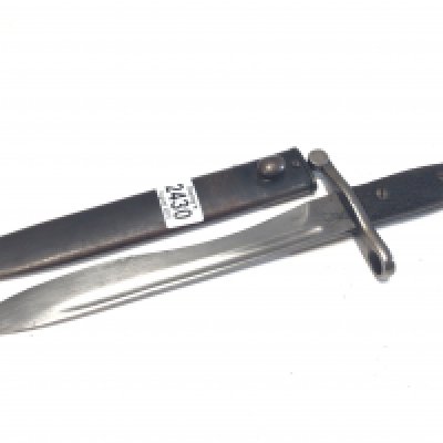 A Spanish Second World War M1893 Mauser bayonet. Toledo stamped serial number and makers name