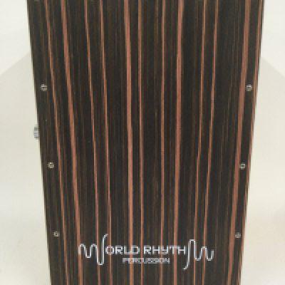 A World Rhythm Percussion cajon drum with original cover.