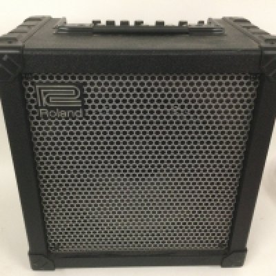 A Roland Cube 60 amplifier.