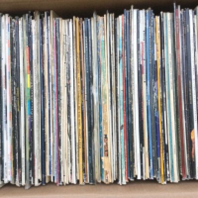 Two boxes of LPs and 12" singles by various artists including Paul McCartney, Ultravox, Judy Collins and many more.