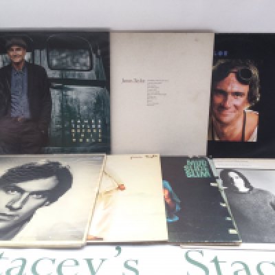 Seven James Taylor LPs comprising a 180g pressing of 'Before This World', 'Walking Man' and others.