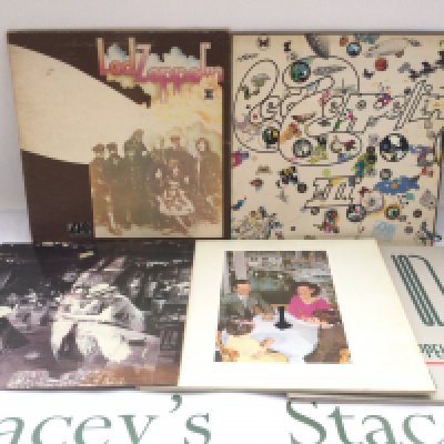 Five Led Zeppelin LPs comprising first UK pressings of 'II' and 'III' plus others.