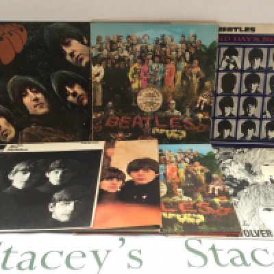 Seven early UK pressings of Beatles LPs comprising two copies of 'Sgt Pepper', a mono 'Revolver', 'Rubber Soul' and others.