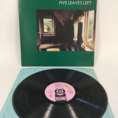A first UK pressing of the Nick Drake 1969 debut LP 'Five Leaves Left', Island ILPS 9105. Vinyl EX, Sleeve VG+. One scratch on the Side A run out groove but otherwise this in an excellent example of a rare and classic album.