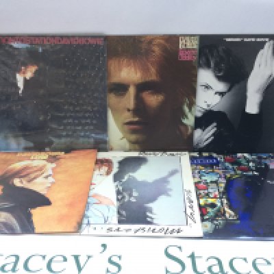 Six David Bowie LPs comprising a sealed 'Tonight' album, 'Low', 'Station To Station' and others.