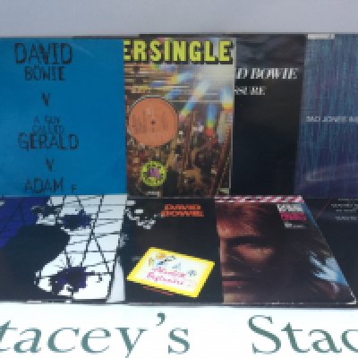 A collection of David Bowie 10" and 12" singles and EPs.