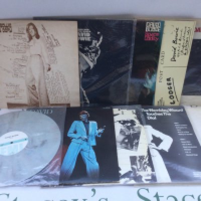Ten David Bowie LPs comprising promotional copies of 'Station To Station', 'Lodger', 'Space Oddity' (sealed) and others.
