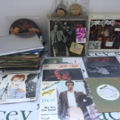 A collection of David Bowie 7" singles including foreign pressings, picture discs and coloured vinyl.