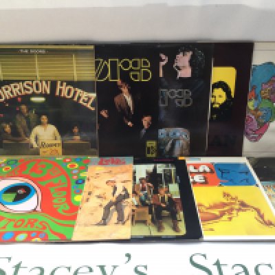 Ten rock and psych rock LPs by various artists including The Doors, Vanilla Fudge, Moby Grape and others. Includes US pressings and DJ promo of 'In The Can' by Chicken Shack. Please note the sleeve for 'Forever Changes' is water damaged.