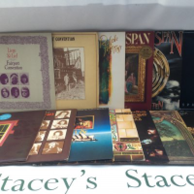 Thirteen folk LPs by various artists including Fairport Convention, Steeleye Span, Michael Chapman and others.