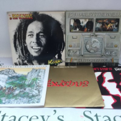 Five reggae and ska LPs by Bob Marley & The Wailers, Steel Pulse and The Beat. Includes a 'Handsworth Revolution' promo LP.