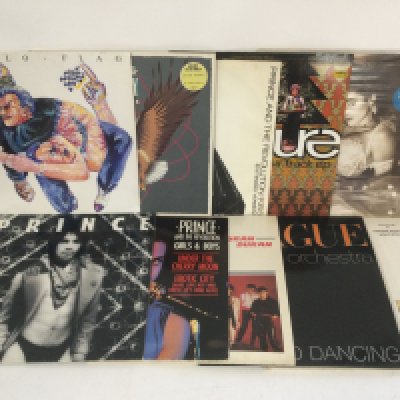27 new wave, pop and rock LPs and 12" singles by various artists including The Human League, Prince, Big Country and others.