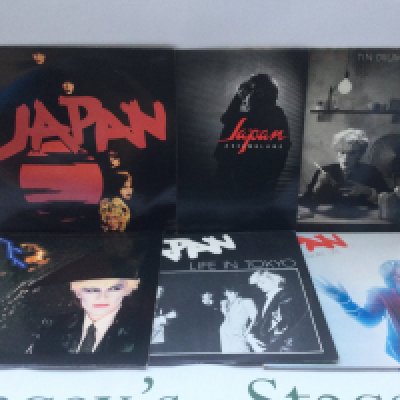 Five Japan LPs and one 12" single comprising 'Tin Drum', 'Assemblage' and others.